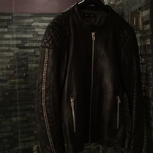 Robins leather men’s biker jacket 4xl